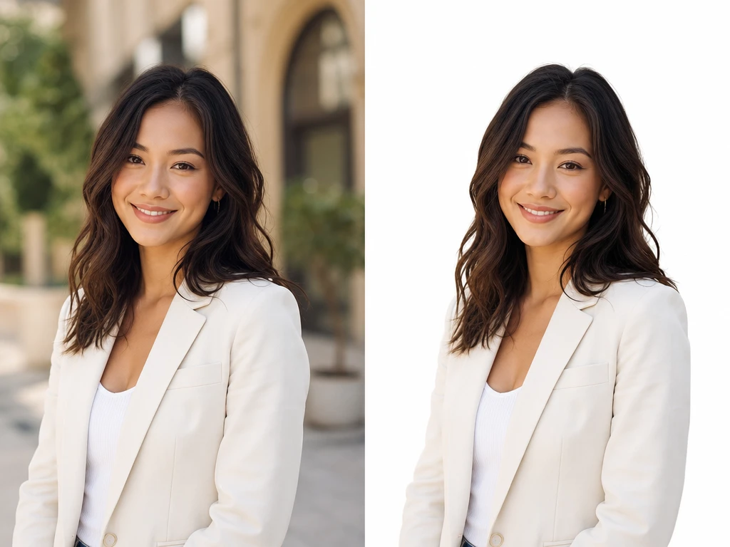Product photo with clean cutout edges and transparent background preview