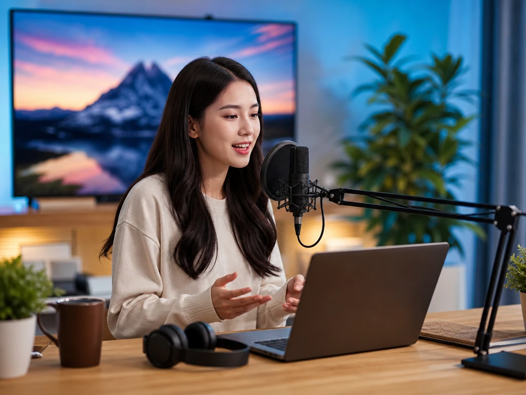 Skrip bahasa target dan track dubbing dengan karakter suara yang sama